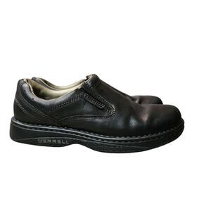 Merrell Performance J43519 Black Leather World Slip-On Shoes Men's US 11